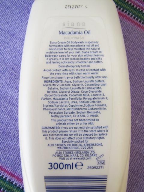 Siana Macadamia Oil Body Wash2