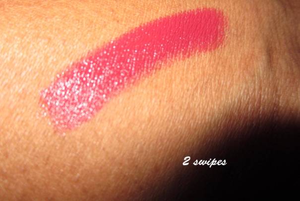Maybelline Colorsensational Lipstick in Atomic Pink. 