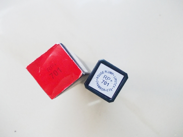 chambor rouge plump+ lipstick 701 label