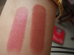 colorbar amber, maybelline autumn rush swatches
