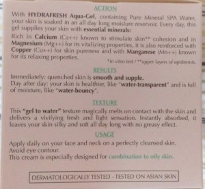 loreal aqua gel description