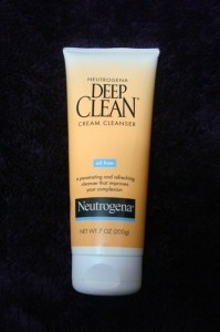 nuetrogena deep clean cream cleanser