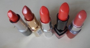 orange lipsticks