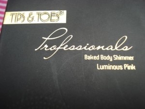 tips&toes baked Body shimmer luminous pink