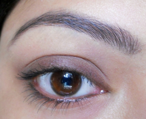 Brown eye makeup