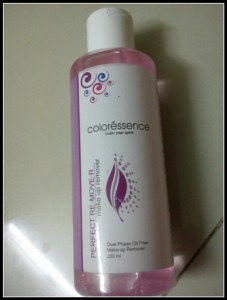 Coloressence Dual Phase Oil Free Makeup Remover Review