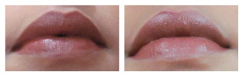Coloressence lipstick nude brown lips