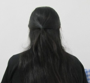 Easy College Office Hairstyle for Medium to Long Hair Step2