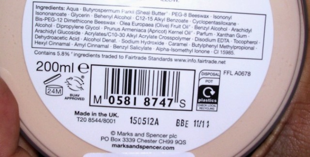 Ingredients Body Butter