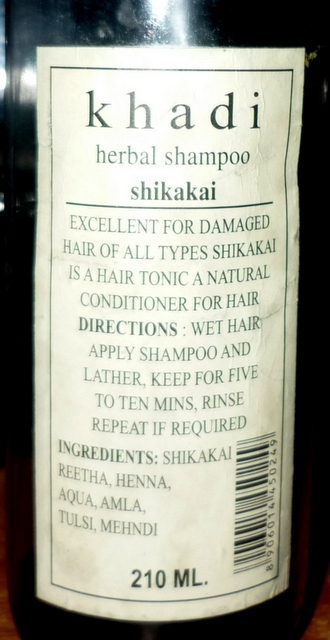 Khadi Herbal Shikakai Shampoo ingredients