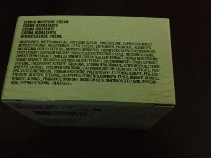 MAC Moisture Cream Ingredients