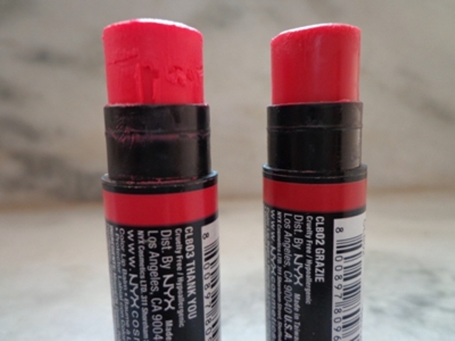 NYX Color Lip Balms Grazie and Thank You Review