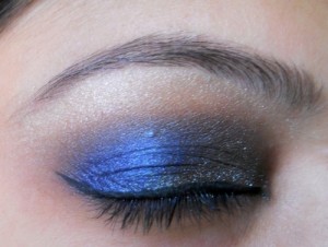 peacock blue colors eye makeup tutorial (10)