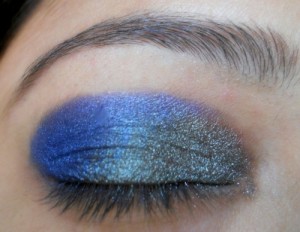 peacock blue colors eye makeup tutorial (7)