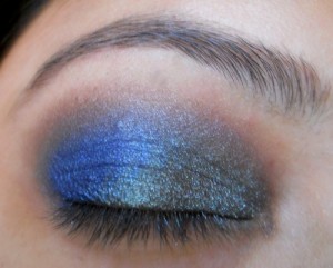peacock blue colors eye makeup tutorial (8)