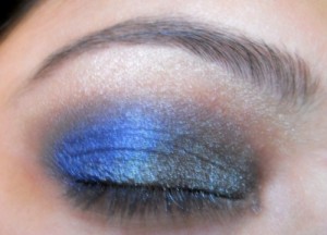 peacock blue colors eye makeup tutorial (9)