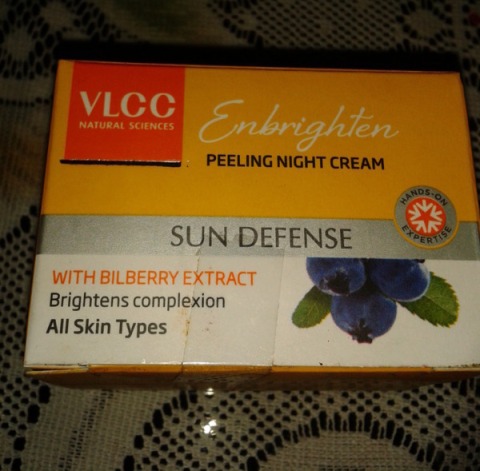 vlcc enbrighten peeling night cream