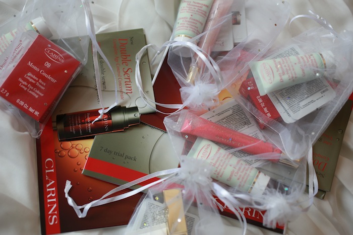 Clarins Giveaway prizes