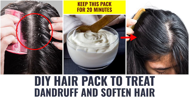 Hair Pack To Cure Dandruff and For Soft Hair: Do It Yourself