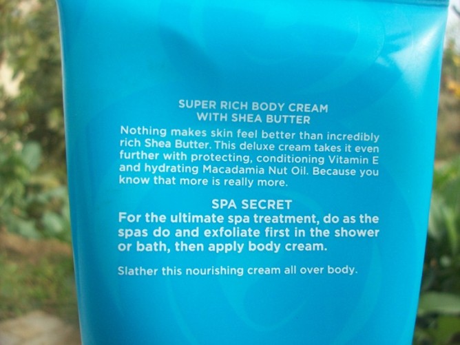 Bath and Body Works True Blue Spa Super Rich Body Cream Review