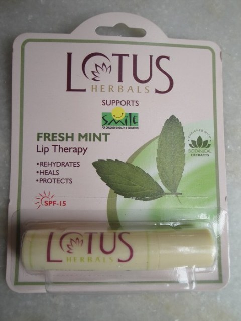 Lotus herbals fresh mint lip therapy