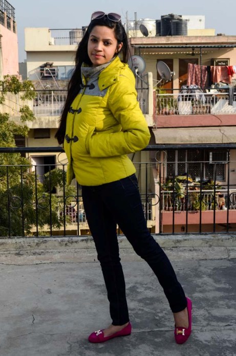 Outfit+of+the+Day+Yellow+Jacket+and+Hot+Pink+Shoes