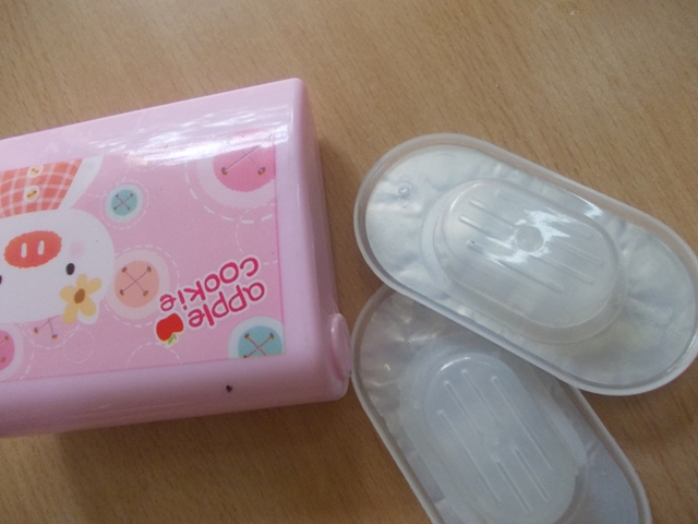 Pink lens case