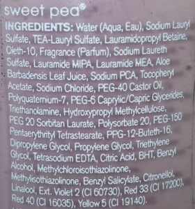 Bath and Body Works Signature Collection Shower Gel -Sweet Peaingredients