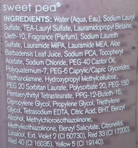 Bath and Body Works Signature Collection Shower Gel -Sweet Peaingredients