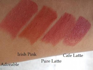 colorbar lipstick swatches