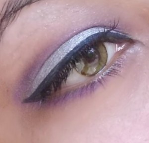 silver purple eye makeup