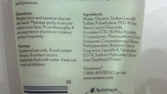 Aveeno-Positively-Radiant-Skin-Brightening-Daily-Scrub-ingredients