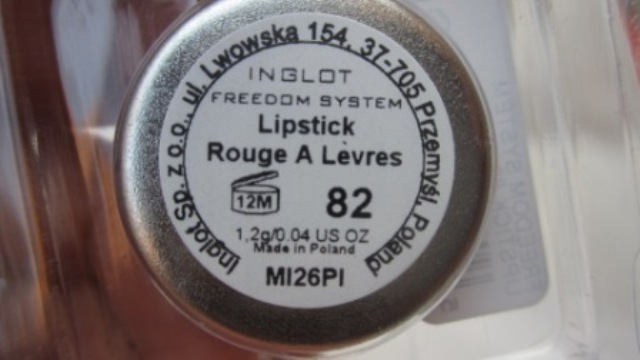 Inglot freedom System Lipstick refill #82
