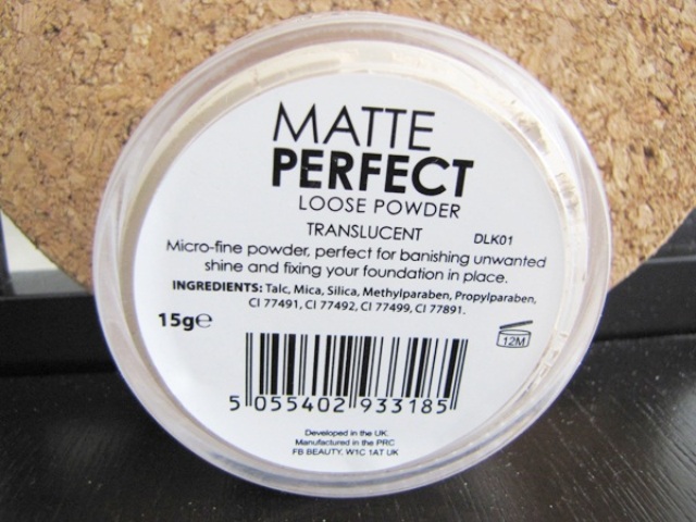 MUA Matte Perfect Loose Powder in Translucent 3
