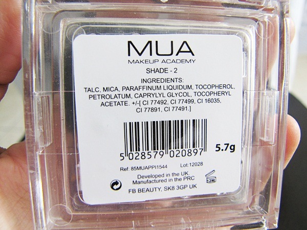 MUA Pressed Powder in Shade 2 2