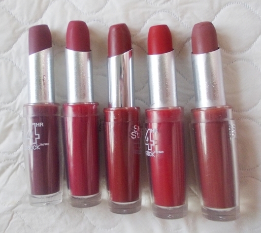 Maybelline super stay 14hr lipsticks