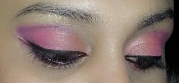 Peach+Pink+Purple+Party+Dress+Inspired+Eye+Makeup+Tutorial