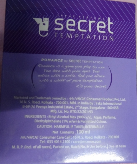 Secret Temptation Spray Perfume  Romance (3)