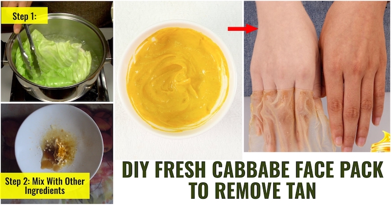 Cabbage Face Pack to remove tan