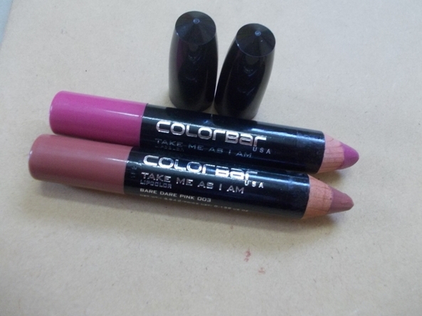 Colorbar take me as I am lipcolor Bare dare pink & lip smacking cherry (2)