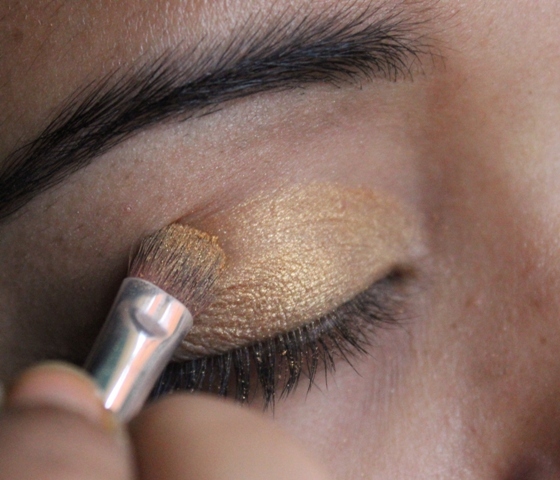 Gold and Maroon Eyemakeup Tutorial (6)