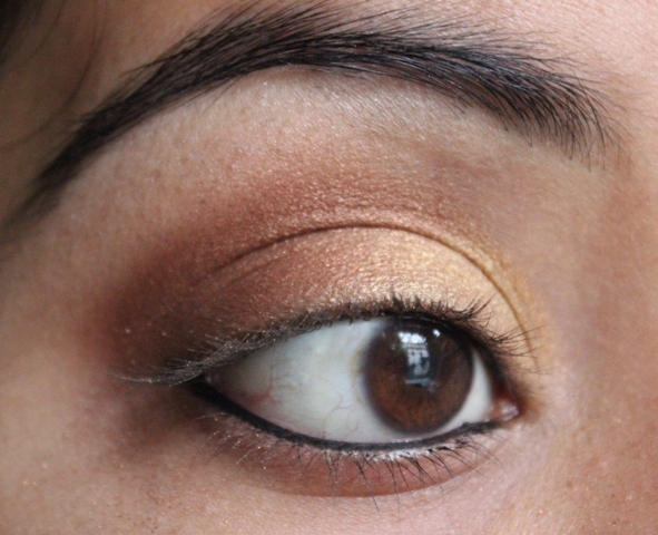 Gold and Maroon Eyemakeup Tutorial (8)