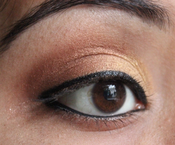 Gold and Maroon Eyemakeup Tutorial (9)