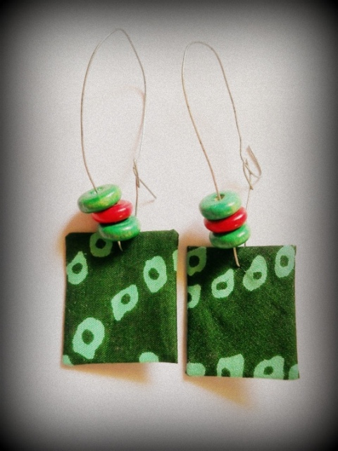 How to Make Earrings from Leftover Fabric DIY