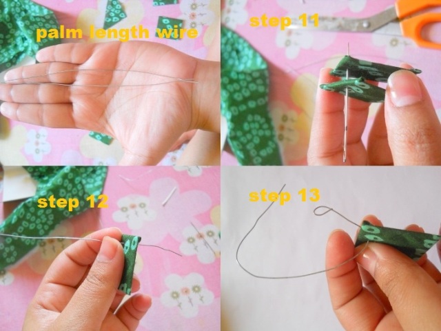 How to Make Earrings from Leftover Fabric DIY (7)