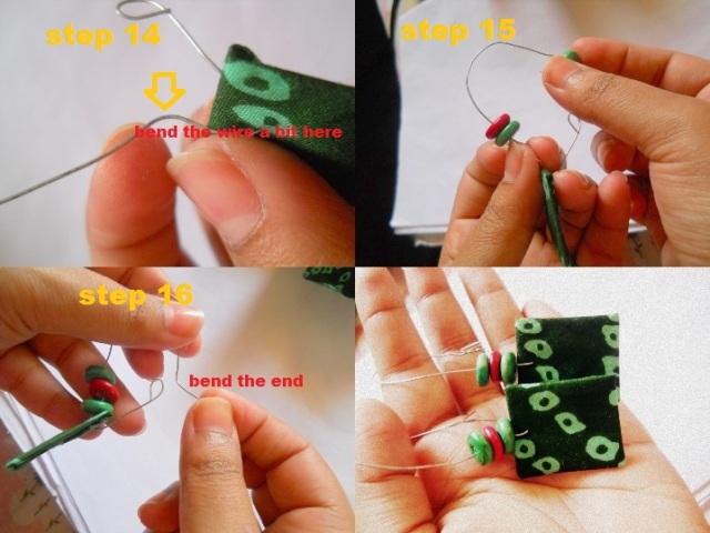 How to Make Earrings from Leftover Fabric DIY (8)