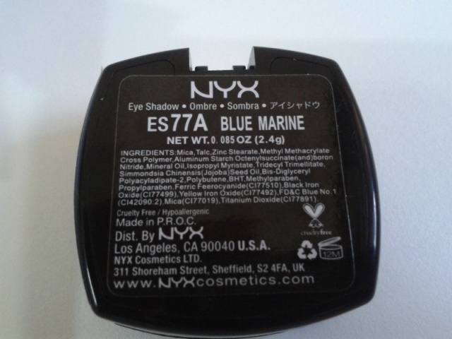 NYX Single Eyeshadow – Blue Marine  (4)