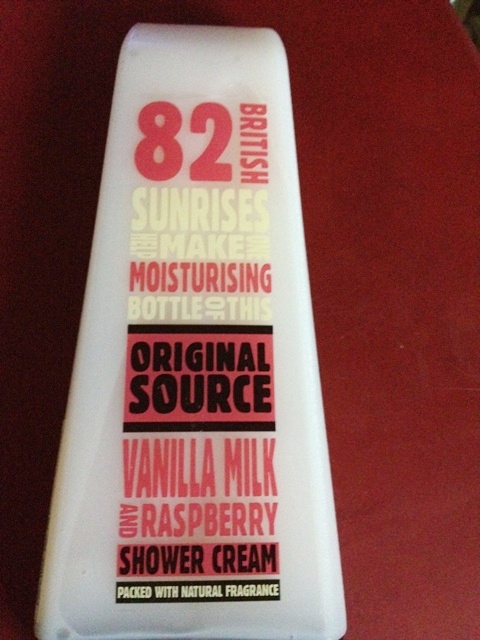 Original Source Vanilla Milk and Raspberry Shower Cream  (4)