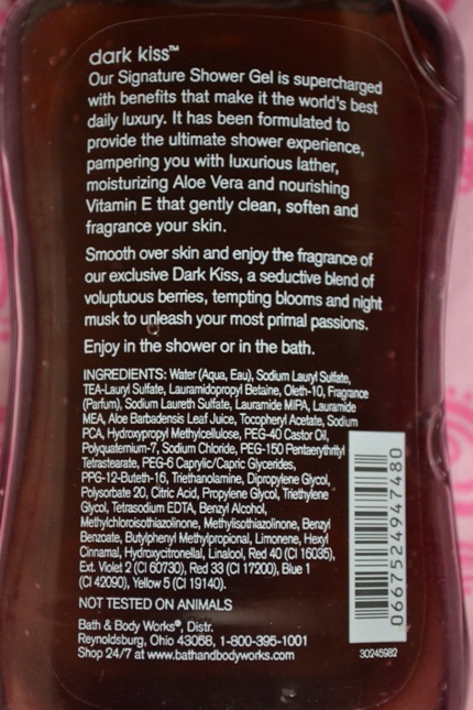 Shower Gel Ingredients