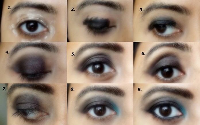 Step by step eye makeup